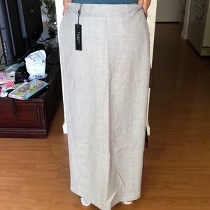 Full length gray skirt